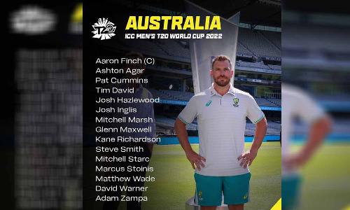 20 ஓவர் உலக கோப்பைக்கான ஆஸ்திரேலிய அணி அறிவிப்பு: டிம் டேவிட் இடம் பெற்றார்