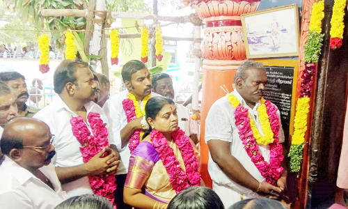 தூத்துக்குடி  போத்தி விநாயகர் கோவில் கும்பாபிஷேகம்  அமைச்சர் கீதாஜீவன், மேயர் ஜெகன் பெரியசாமி பங்கேற்பு