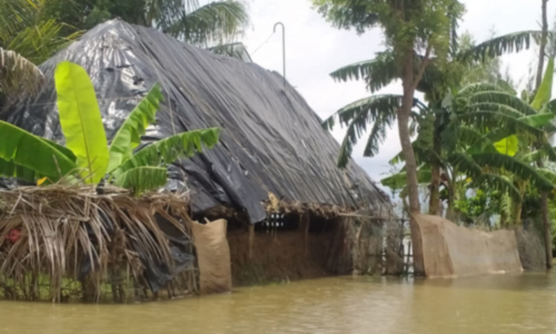 கொள்ளிடம் ஆற்றில் வெள்ளப்பெருக்கு- 150 பேர் முகாம்களில் தங்க வைப்பு