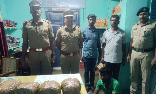 ரெயிலில் 7 கிலோ கஞ்சா கடத்திய வடமாநில வாலிபர் கைது