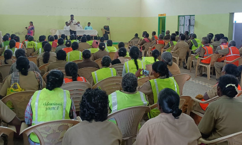 தூய்மைபணியாளர்கள் சட்டங்கள் குறித்து விழிப்புணர்வு பயிற்சி