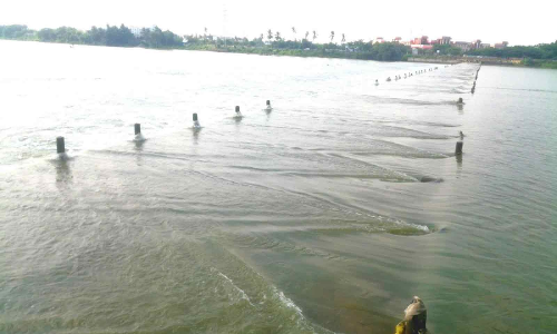 தென்பெண்ணையாற்றில்  நீர் வரத்து குறைந்தது