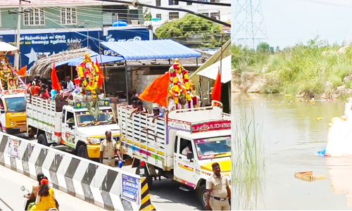 ஜோலார்பேட்டை, நாட்டறம்பள்ளி, பகுதியில் விநாயகர் சிலை ஊர்வலம்