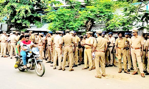 முத்துப்பேட்டையில், இன்று விநாயகர் சிலை ஊர்வலம்- பலத்த போலீசார் பாதுகாப்பு