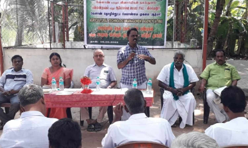 விவசாயிகளுக்கு நெல் சாகுபடி பயிற்சி