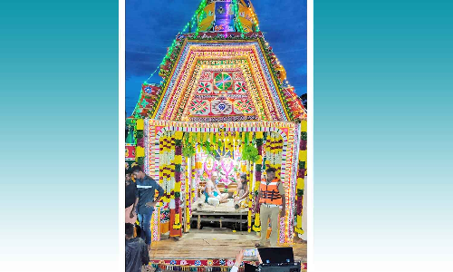 தென்காசி  காசி விஸ்வநாதர் கோவிலில் தெப்பத் திருவிழா