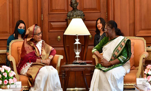 ஜனாதிபதி திரவுபதி முர்முவை சந்தித்தார் வங்காளதேச பிரதமர் ஷேக் ஹசினா