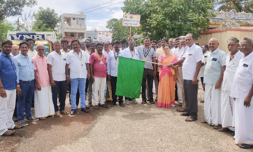 கண் தான விழிப்புணர்வு  குறித்து மோட்டார் சைக்கிள் பேரணி