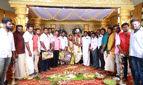 அரியலூரில் பண்டைய கால முறையில் நடைபெற்ற திருமண விழா