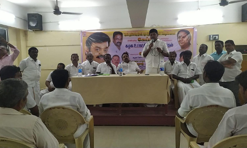 துறையூரில் தே.மு.தி.க. உள்கட்சி தேர்தல் தொடர்பான ஆலோசனை கூட்டம்