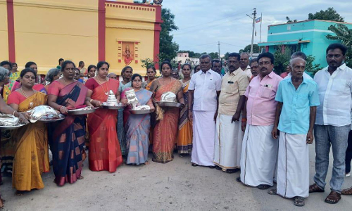 கோவில்பட்டி அருகே கன்னி விநாயகர் கோவில் வருஷாபிஷேக விழா