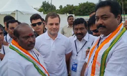 ராகுல்காந்தி பாதயாத்திரையில் புதுவை காங்கிரசார் பங்கேற்பு