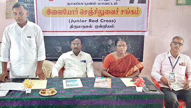 அரசு பள்ளியில் ஜே.ஆர்.சி பயிற்சி முகாம்