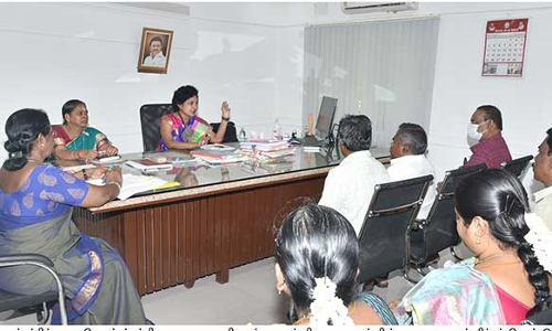 அனைத்துதுறை அதிகாரிகளுடன் கலெக்டர் ஆலோசனை கூட்டம்