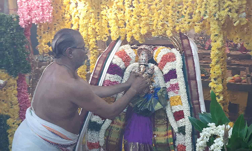 ஹயக்ரீவர் கோவிலில் திருக்கல்யாணம்