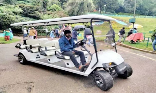 தாவரவியல் பூங்காவை ரசிக்க வசதியாக பேட்டரி கார்