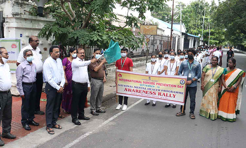 தற்கொலை தடுப்பு விழிப்புணர்வு ஊர்வலம்