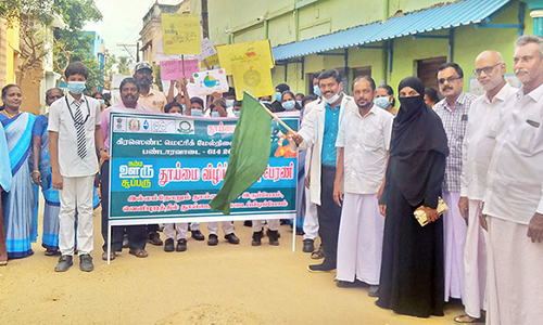 மாணவர்கள் விழிப்புணர்வு பேரணி