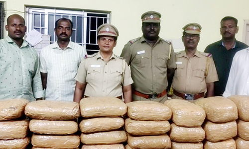 கஞ்சா மூட்டைகள் பறிமுதல்