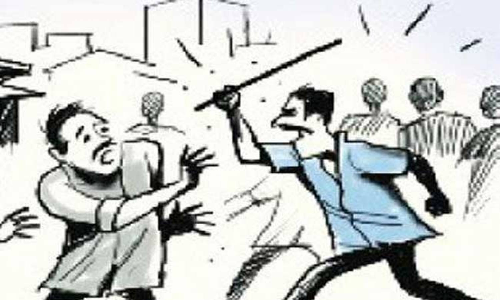 சாவு ஊர்வலத்தில் அடி உதை