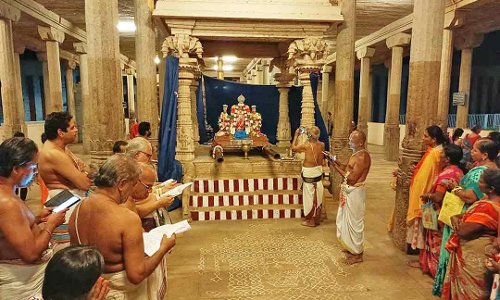 ஸ்ரீவைகுண்டம் கள்ளபிரான் கோவிலில் பவித்ரோத்ச திருவிழா