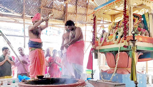 சுவேதாரண்யேஸ்வரர் கோவிலில் அகோரமூர்த்திக்கு சண்டி ஹோமம் சுவேதாரண்யேஸ்வரர் கோவிலில் அகோரமூர்த்திக்கு சண்டி ஹோமம்