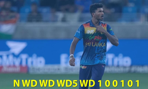 முதல் பந்து வீசும் முன்பே 9 ரன்கள் விட்டுக்கொடுத்த இலங்கை பவுலர்