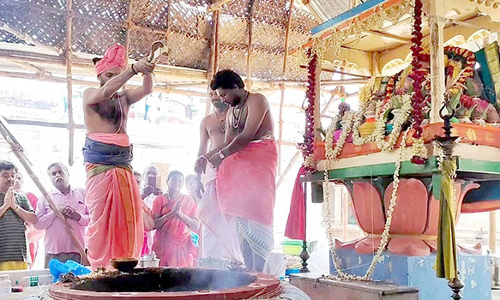 சுவேதாரண்யேஸ்வரர் கோவிலில் அகோரமூர்த்திக்கு சண்டி ஹோமம்