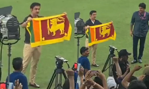 இலங்கையின் வெற்றியை கொண்டாடிய கம்பீர்...கரகோஷம் எழுப்பிய ரசிகர்கள்....வைரலாகும் வீடியோ