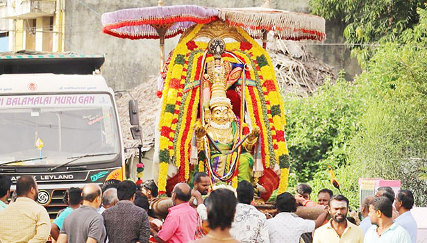 தாடாளன் பெருமாள் கோவிலில் தங்க கருட சேவை தாடாளன் பெருமாள் கோவிலில் தங்க கருட சேவை