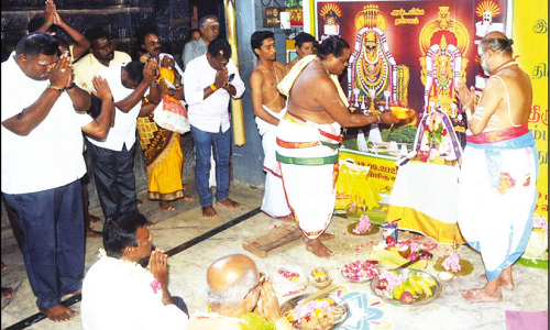 திருவண்ணாமலை கிரிவலப்பாதை அஷ்டலிங்க கோவில்களில் கும்பாபிஷேக பணிகள் தொடங்க சிறப்பு பூஜை