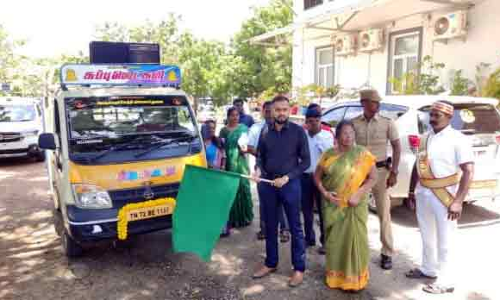 தென்காசியில் நீல வானத்திற்கான சர்வதேச தூய காற்று தினம் கடைபிடிப்பு- கலெக்டர் ஆகாஷ் தொடங்கி வைத்தார்