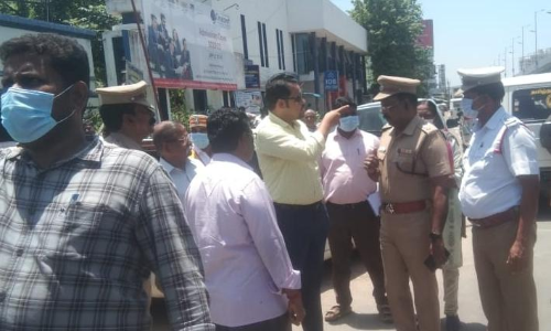 வண்டலூர் பூங்கா பகுதியில் போக்குவரத்து நெரிசலை குறைக்க நடவடிக்கை- கலெக்டர் நேரில் ஆய்வு