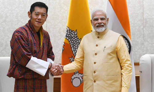 பிரதமர் மோடியுடன் பூடான் மன்னர் சந்திப்பு