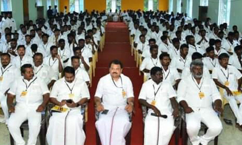 தென்காசியில் திராவிட மாடல் பயிற்சி பாசறை கூட்டம்