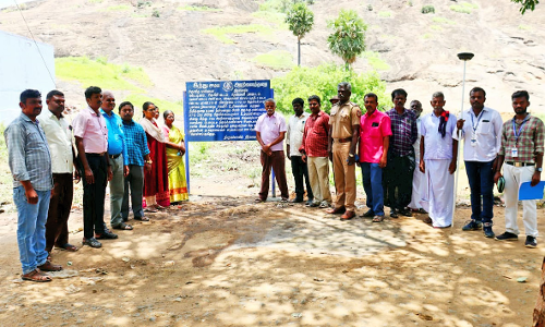 சிவகிரி அருகே கோவிலுக்கு சொந்தமான இடம் மீட்டு ஒப்படைப்பு