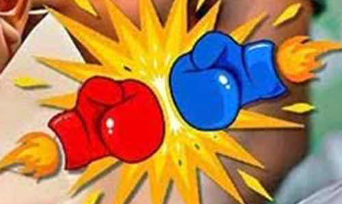 கரூரில் தி.மு.க.- பா.ஜ.க. போஸ்டர் யுத்தம்