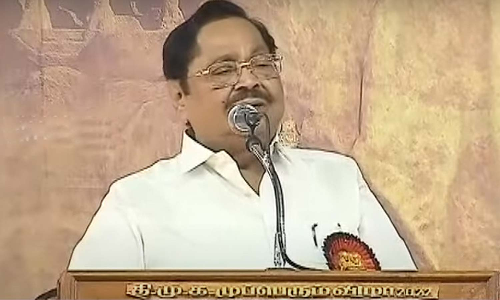 60 ஆண்டு காலத்துக்கு திமுக ஆட்சிக்கும், கட்சிக்கும் பயமில்லை - முப்பெரும் விழாவில் அமைச்சர் துரைமுருகன் பேச்சு