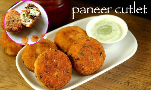 மாலை நேர ஸ்நாக்ஸ் பன்னீர் கட்லெட்