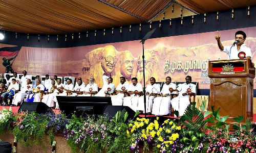 40 தொகுதிகளிலும் தி.மு.க. வெற்றி பெற உறுதிமொழி: மு.க.ஸ்டாலின் பேச்சு