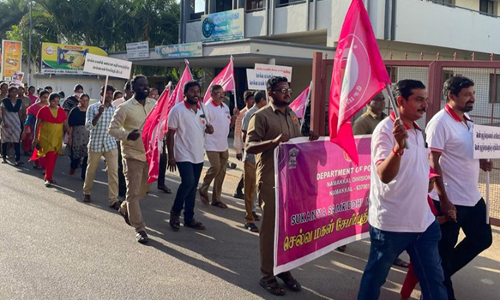 நாமக்கல்லில்  செல்வமகள் சேமிப்பு திட்ட விழிப்புணர்வு பேரணி