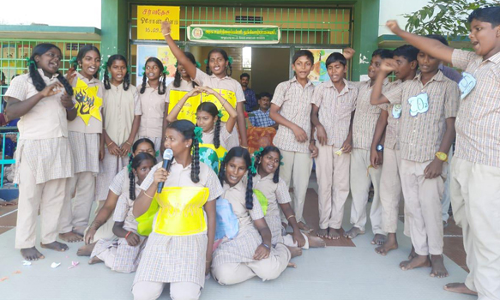 துக்கியாம்பாளையம் அரசு பள்ளியில்  ஓசோன் படலம் பாதுகாப்பு தின விழிப்புணர்வு விழா