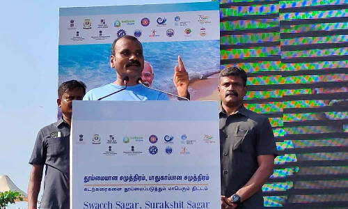 கடல் தாயை பாதுகாப்பது நமது கடமை:  மத்திய இணை மந்திரி முருகன் வேண்டுகோள்