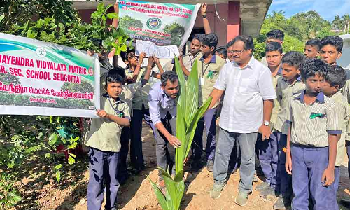 செங்கோட்டை ஜெயேந்திரா மெட்ரிக் பள்ளியில்   ஓசோன் தினவிழா
