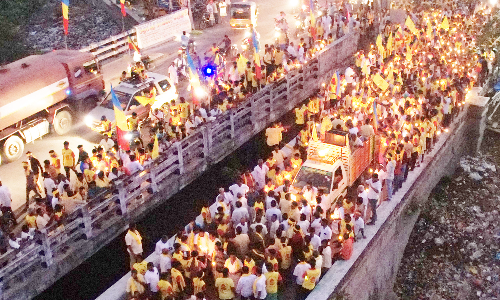 செய்யாறு- வந்தவாசி, போளூரில் வீரவணக்க நாள் பேரணி