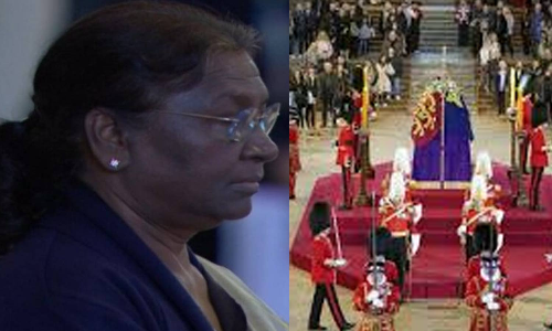 இங்கிலாந்து ராணி உடலுக்கு, குடியரசுத் தலைவர் திரவுபதி முர்மு நேரில் அஞ்சலி