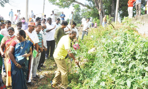 ஆற்காட்டில் தூய்மை பணிகள் தொடக்க விழா