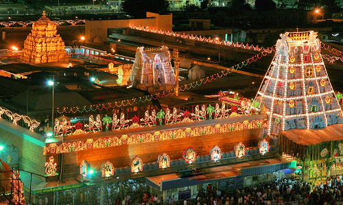 திருப்பதி ஏழுமலையான் கோவில் பிரம்மோற்சவம்: பலத்த பாதுகாப்பு ஏற்பாடுகள்...