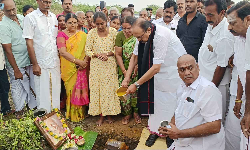கோவில்பட்டியில் கி.ரா நினைவு மண்டபம்  கட்டும் பணி தொடக்கம் - வைகோ  பங்கேற்பு
