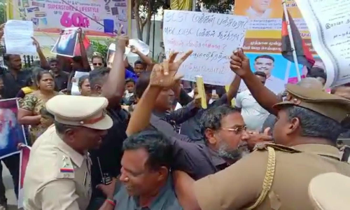 புதுவையில் தந்தை பெரியார் தி.க - இந்து முன்னணி மோதல்